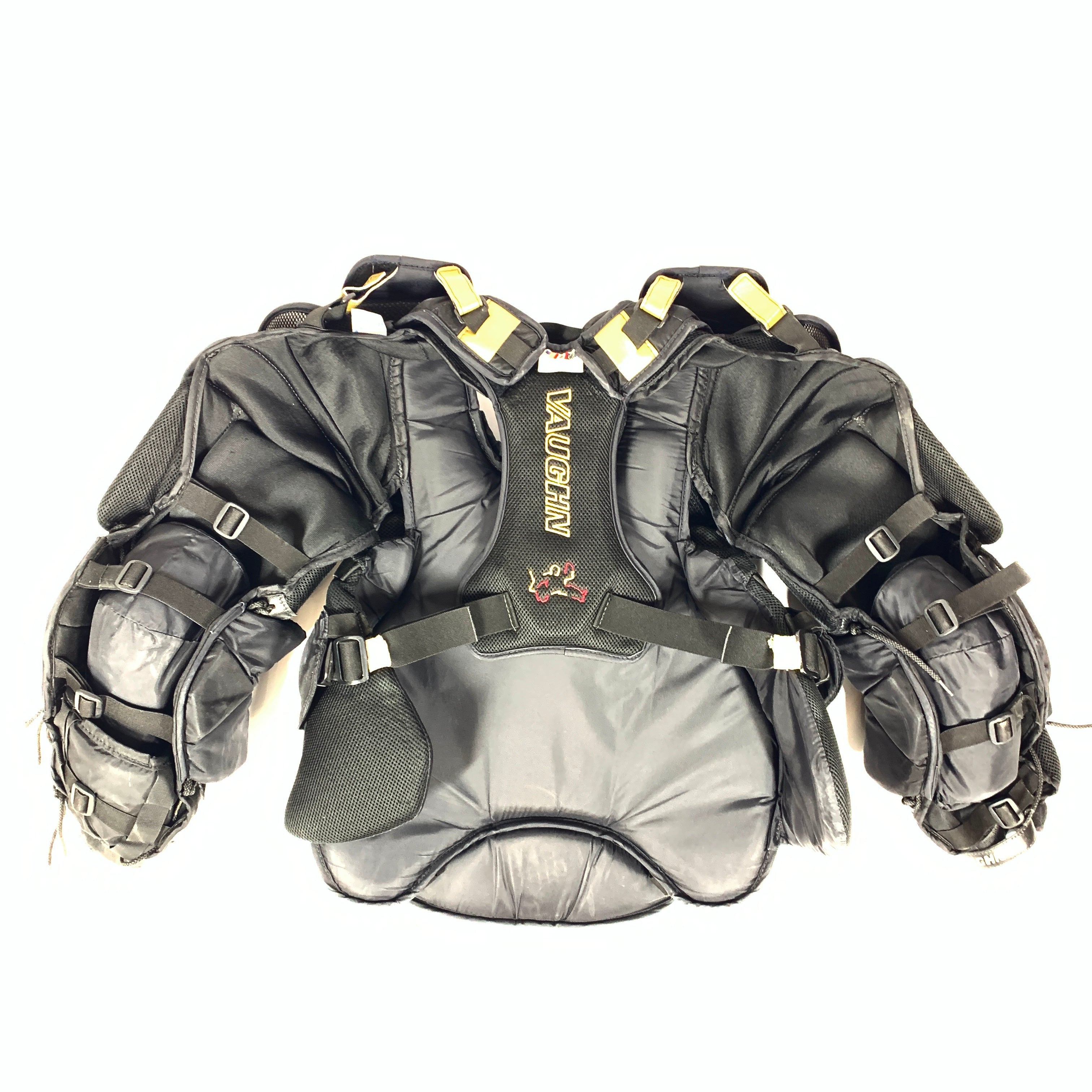 Vaughn VE8 - Used Pro Stock Goalie Chest Protector (Black/Gold)